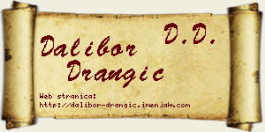 Dalibor Drangić vizit kartica